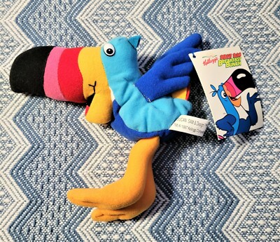 Kellogg's TOUCAN SAM Plush Bean Bag 1997 Breakfast Bunch Froot Loops Cereal NEW