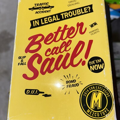 NYCC 2014 BREAKING BAD BOBBLEHEAD  SAUL GOODMAN NEW But See Wear On Packaging