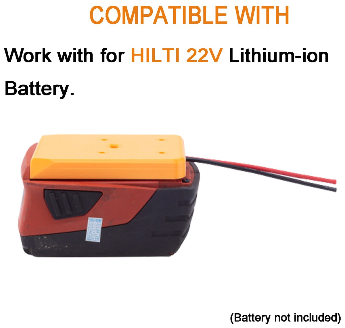 For Hilti 22V B22 Li-Ion Battery Holder Dock DIY Adapter Power