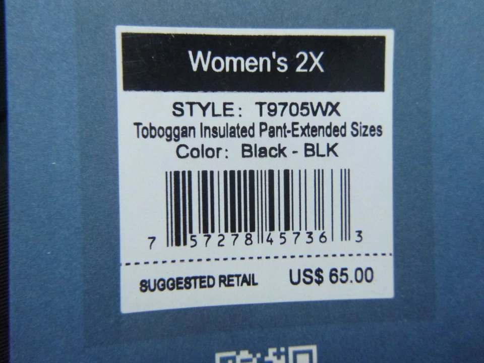 Pantalones de nieve aislados tobogán blancos Sierra para mujer negros talla 2X nuevos con etiquetas Foto 2 de 3
