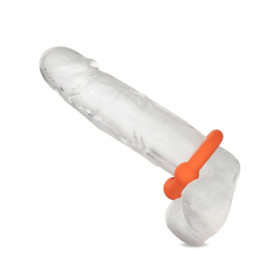 Anillo potenciador pene doble bola silicona líquida alfa ultra suave elástico Foto 3 de 4