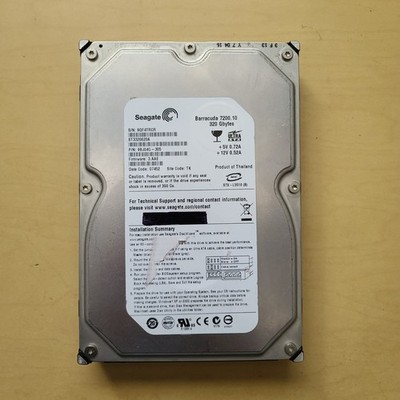 SEAGATE BARRACUDA ST3320620A 320GB IDE HARD DRIVE P/N: 9BJ04G-305  9QF  TK