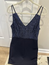 Guess Women’s Dress Navy Sequins Size 12 Formal
