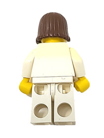 Vtg Lego Minifigure Trn006 Train Passenger Gold Necklace Metroliner 4558 10001