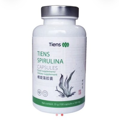 Tiens Spirulina Kapseln - Protein, Vitamin B, Kupfer, Eisen 100 Kapsel
