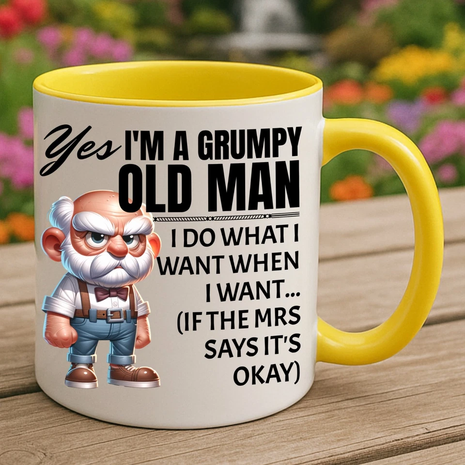 Funny Grumpy Old Man Mug Gift For Dad Husband Grandad Christmas Stocking Fillers - Image 3 of 4