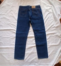 1996 Orange Tag Levi's 505 Made in USA, Retro Dark Wash Vintage Jeans W40 L34