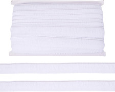 27 Yards 25Mm Polyester Fringe Trim 1 Inch Fabric Lace Trim Tassel White for Sew