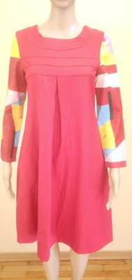 Vintage Emilio Pucci Kleid rot Seidenmischung Robe soie