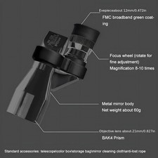 Monocular Compact Mini Telescope, 10x20mm Portable Handheld Mini Monocular 