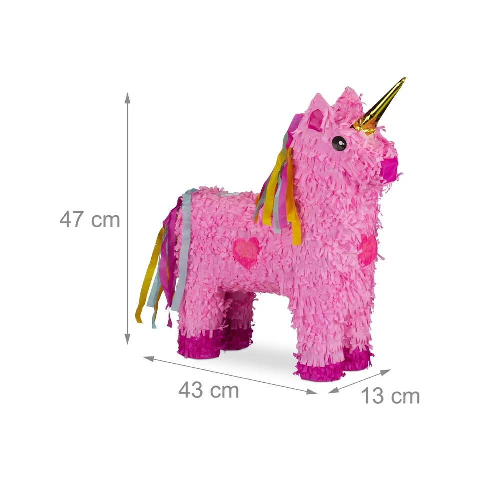 Pinata einhorn 0,2 kg Einhorn Pinata Kinder Pinata Rosa Pinata leicht rosa - Bild 4 von 4