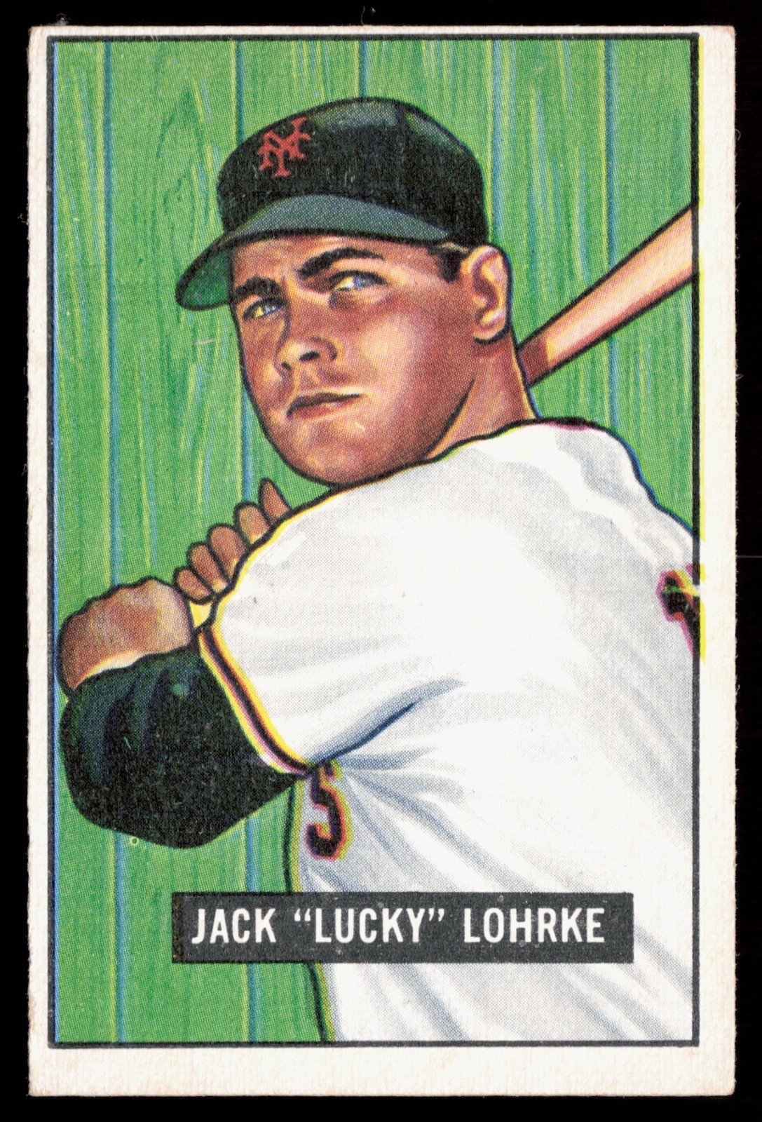 1951 Bowman #235 Jack "Lucky" Lohrke New York Giants