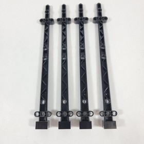 4 LEGO Pirate Ship Black Boat Mast 48002 2x2x20 48002a 4184 71042 7048 4195 6243