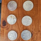 6 Peace Silver Dollars  Silver Bullion.  NO Reserve