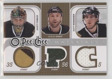 2008 O-Pee-Chee Triple Materials Marty Turco Sergei Zubov Matt Niskanen HOF 1o3