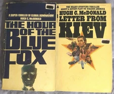 2PB=HUGH C.McDONALD=HOUSE OF THE BLUE FOX+ LETTER FROM KIEV=MYSTERY/THRILLER LOT