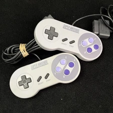 Lot of 2 SNES Super Nintendo Original Controller Authentic OEM SNS-005 Tested