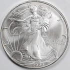 2000 American Silver Eagle (BU) - AUTHENTIC - In a Capsule to Protect It!