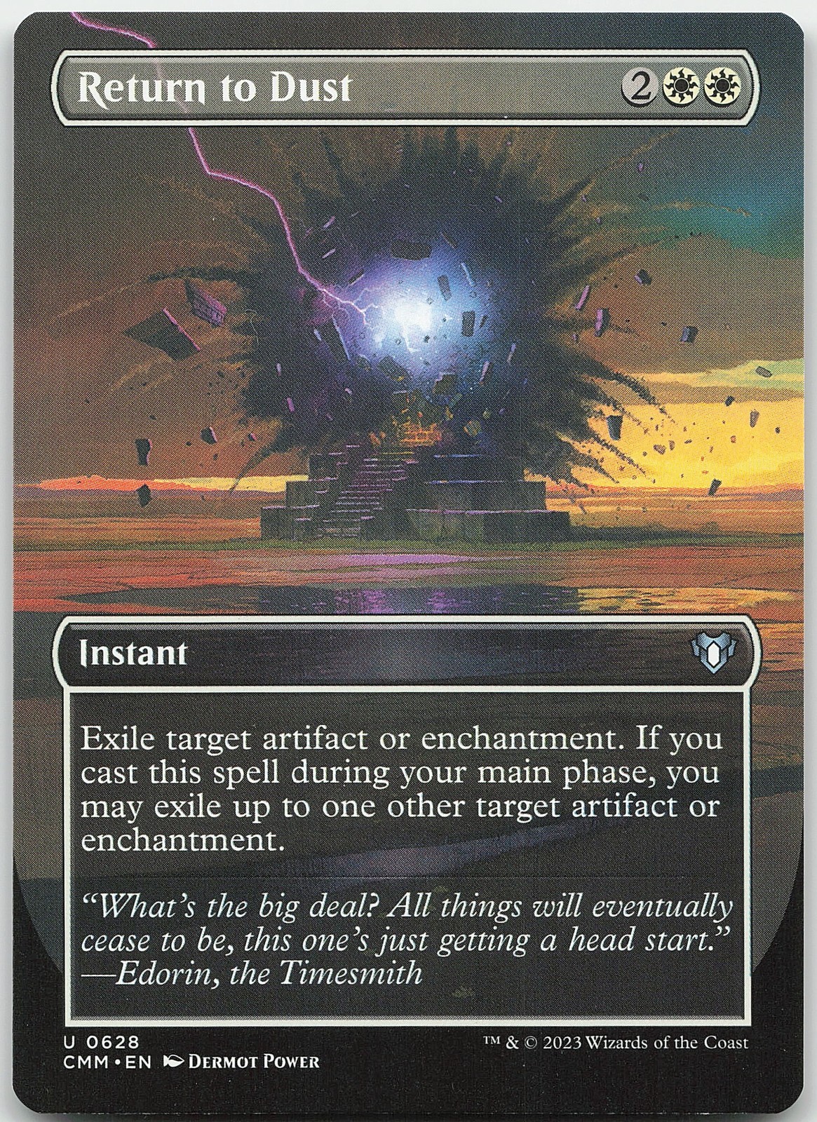 Return to Dust (Borderless) 628 Uncommon Commander Masters NM MTG