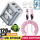 120W Fast Type C Wall Charger , 4-In-1 100W Super Fast Cable For Cell Phone iPad