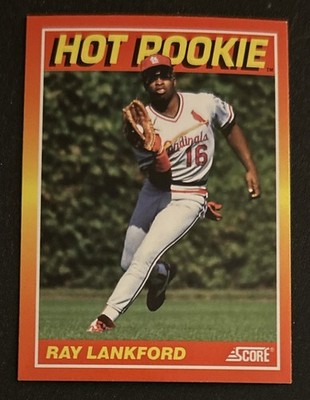 メジャーリーグ　カード　Ray Lankford 1991 Score Hot Rookies Ray Lankford Baseball Rookie Card (RC) #7