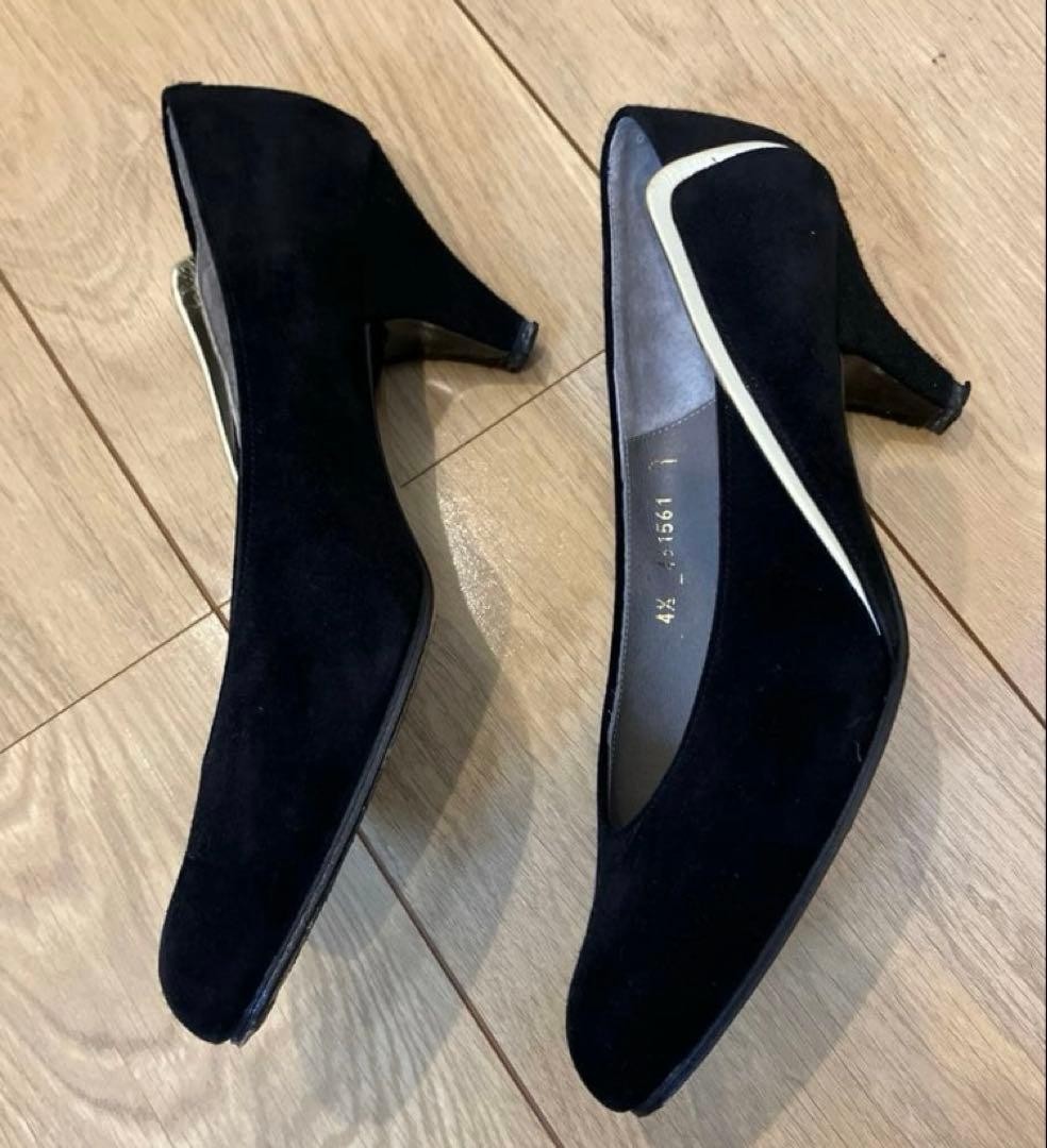 Christian Dior Pumps Heel Suede Black EU34.5/US4.5 116627c thumbnail 18