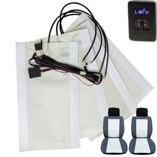 4 tlg Auto Sitzheizung Carbon Heizmatten 5 Stufen Nachrüstsatz Universal KFZ PKW