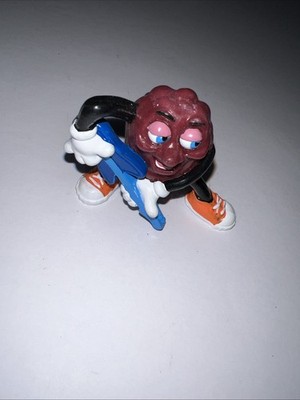 California Raisins PVC Figure Blue Guitar   Player VTG 80s Applause Rock Band