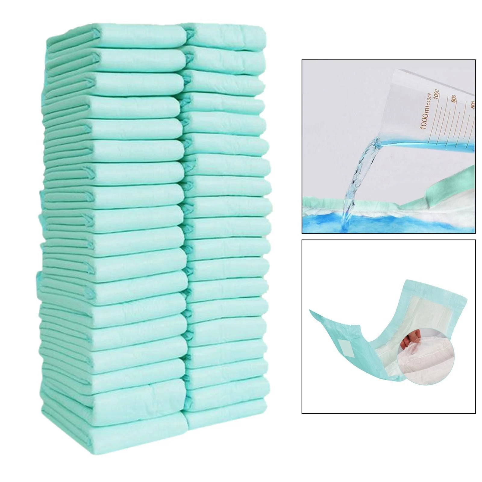 Baosity 36pcs/Pack Disposable Adult Diapers Water Absorption Elderly Maternal