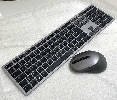 Dell Premier KB7221Wt Wireless Bluetooth Tastatur & Maus Combo Set Slim Grau