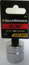 GearWrench 80507 15/16" 12 point SAE Socket 3/8" Drive