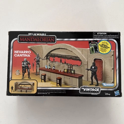 STAR WARS THE VINTAGE COLLECTION 3.75" MANDALORIAN NEVARRO CANTINA PLAYSET