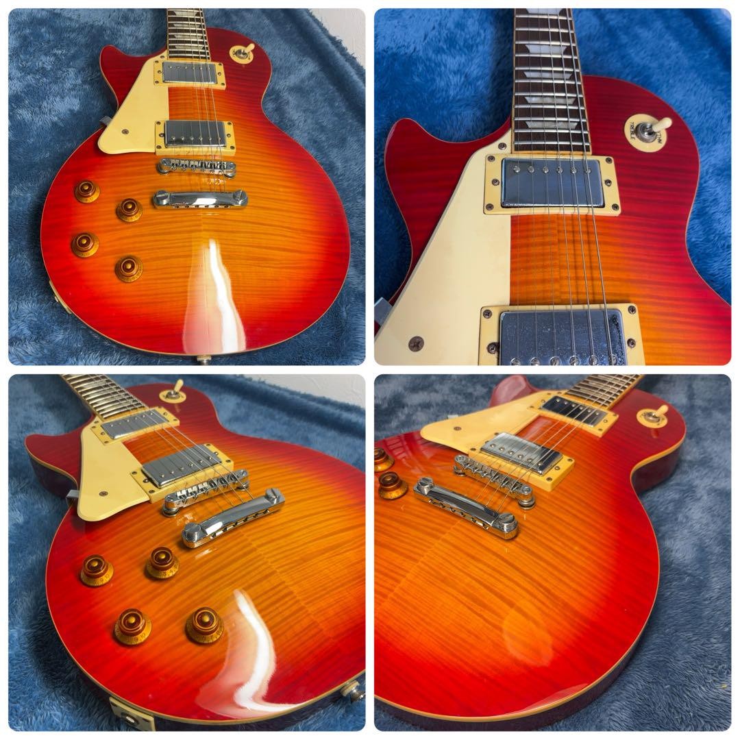 ギター Epiphone Elite Lespaul Standard Flametop Epiphone Les Paul Standard 50s Figured Top Bourbon Burst