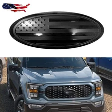 9.5'' For 15-21 Ford F150 US Flag Front Grille Tailgate Emblem Oval Badge Grill