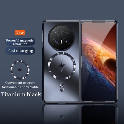 For Honor Magic V6, Luxury Frosted Wireless Charging Glossy Hard Slim Cover Case