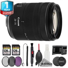 Canon RF 28-70mm f/2.8 IS STM Lens - 11pc 256GB Memory Care Bundle +1Yr Warranty