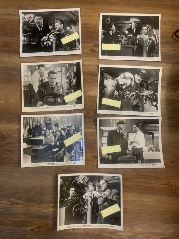 7 Photos Zero Hour! 1957 Dana Andrews Linda Darnell Peggy King Airplane! Spoof