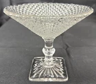 1930s Hocking Depression Glass Miss America 5” Footed Candy Dish / Comport