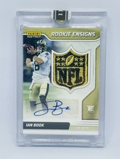 2021 Panini Instant Rookie Ensigns Ian Book Gold 1/1 Saints Autograph Card. rookie card picture