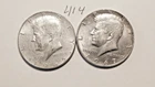 KENNEDY HALF DOLLAR,  40%  SILVER,   1965-P, 1967-P,  ---414