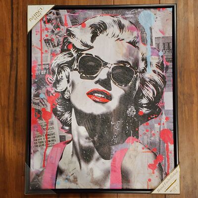 Instinct Style by Art Remedy Iconic Collage Marilyn Monroe Wall Art 20'' x 16''
