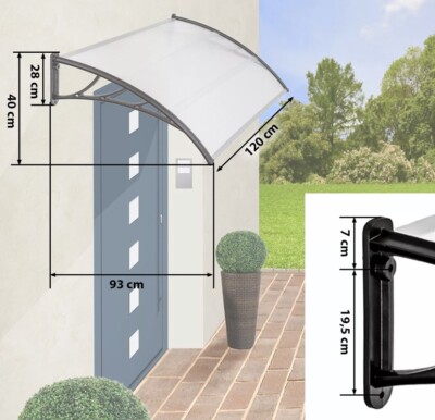 100X150cm DIY Auvent De Porte Store Solaire Abri Banne Entrée Ombre