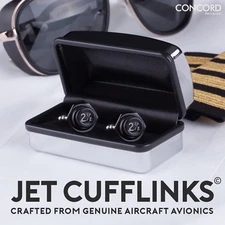 JET CUFFLINKS ® | Handcrafted Aviation cuff-link from Retired Aircraft. 