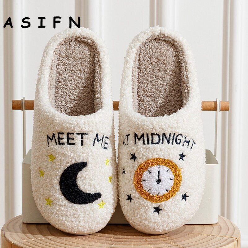 Slippers Taylor Style Cozy Comfortable Embroidered Slides Soft Houseshoes-image
