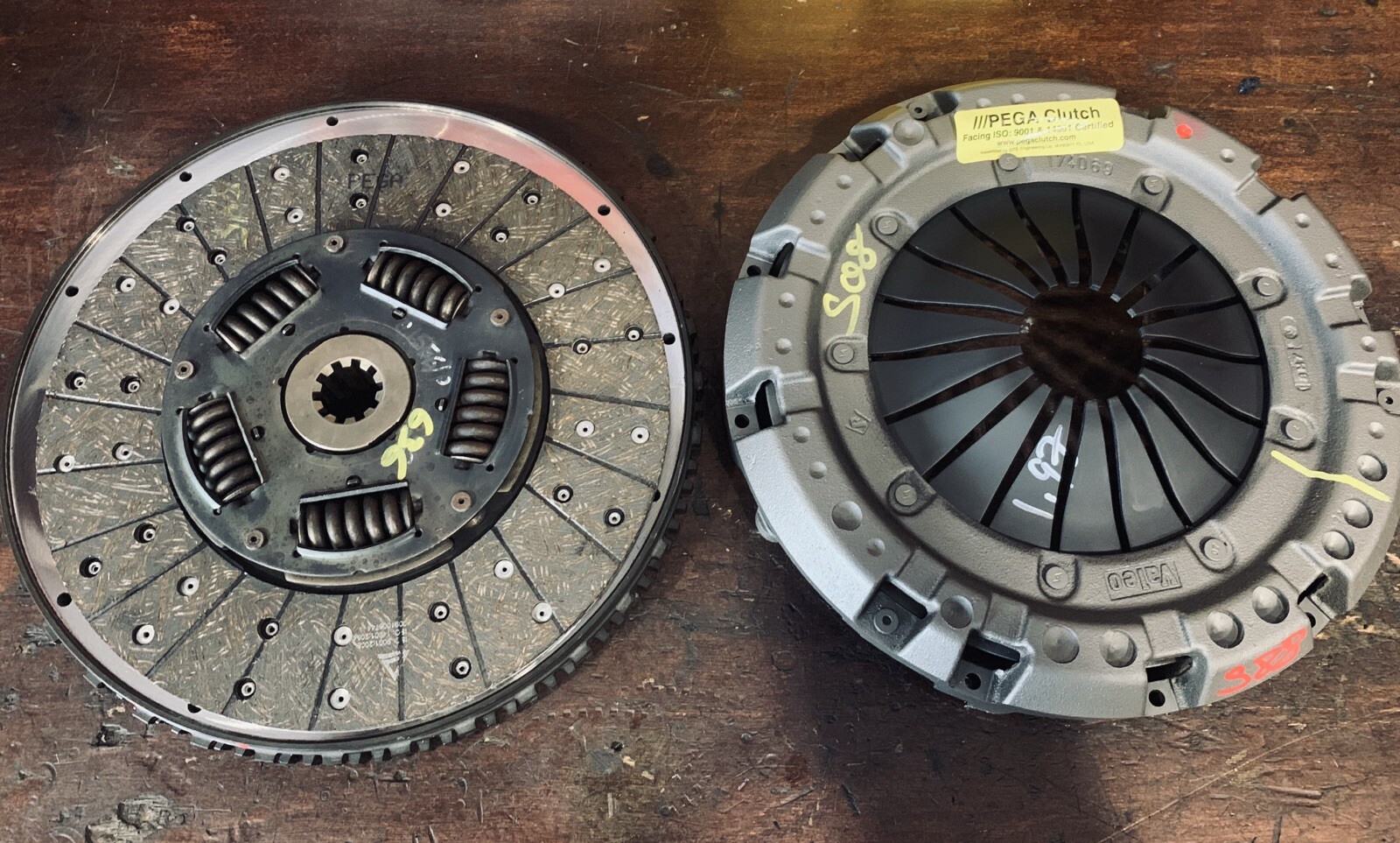 Ferrari 550 575 612 Clutch Rebuild with NEW PEGA FX4C-SC Organic Linings 194775