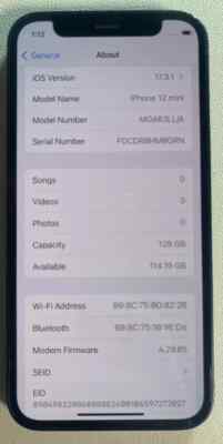 Apple iPhone 12 mini 64GB Unlocked Blue - Has Scratches
