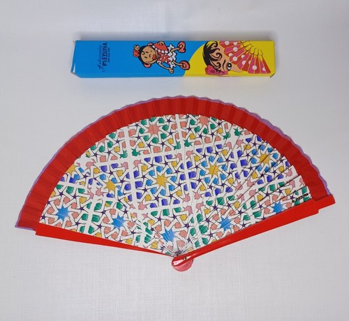 Artesanias Medina Decorative Fan Hand Painted Design