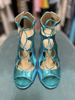未使用　JIMMY CHOO 水色 ポインテッドトゥ ミュール 37.5 未使用 JIMMY CHOO 水色 ポインテッドトゥ ミュール 37.5 未使用 JIMMY