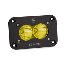 Baja Designs 481011 Black Flush Mount S2 Pro Amber Spot Beam LED Light