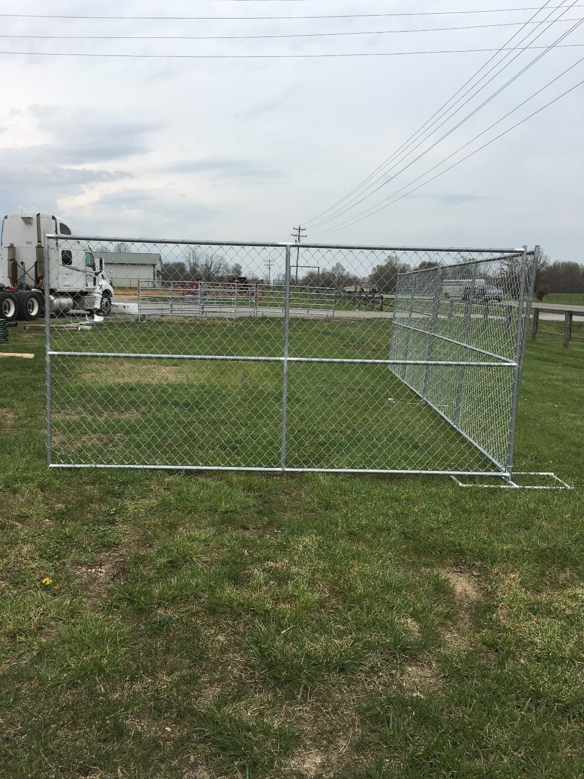 12' x 6' chain link temporary construction fence panels (Rent A Fence